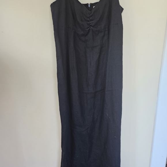 Y2K Old Navy Linen Black Maxi Skirt - Picture 3 of 6